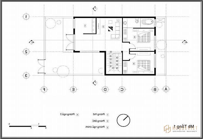 Mẫu nhà 2 tầng 8x16m