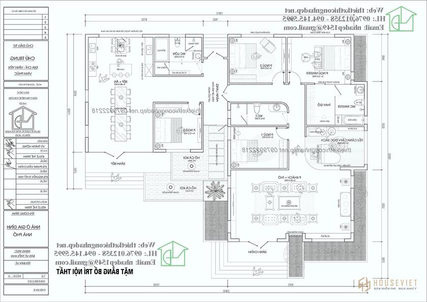 Mặt bằng nội thất nhà 02