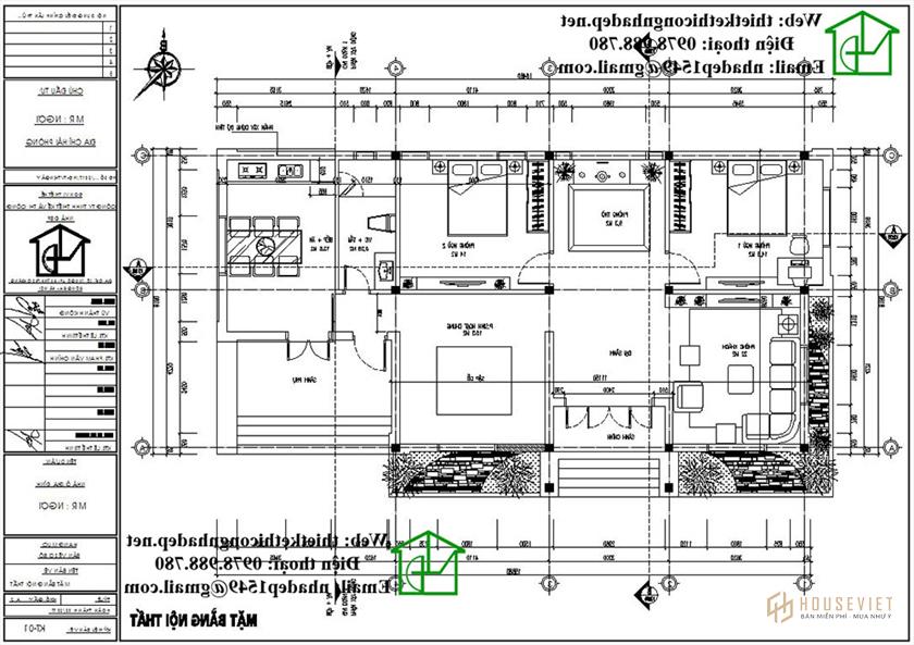 Mặt bằng nội thất nhà 05