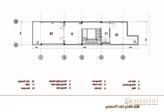 Mẫu nhà ống 2 tầng 4x18m