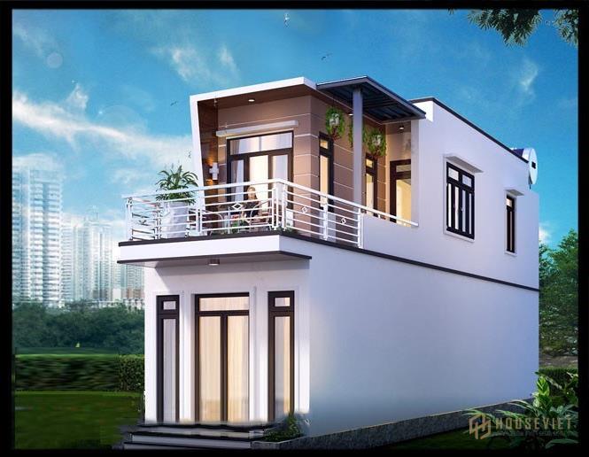 Mẫu nhà ống 2 tầng 4x18m