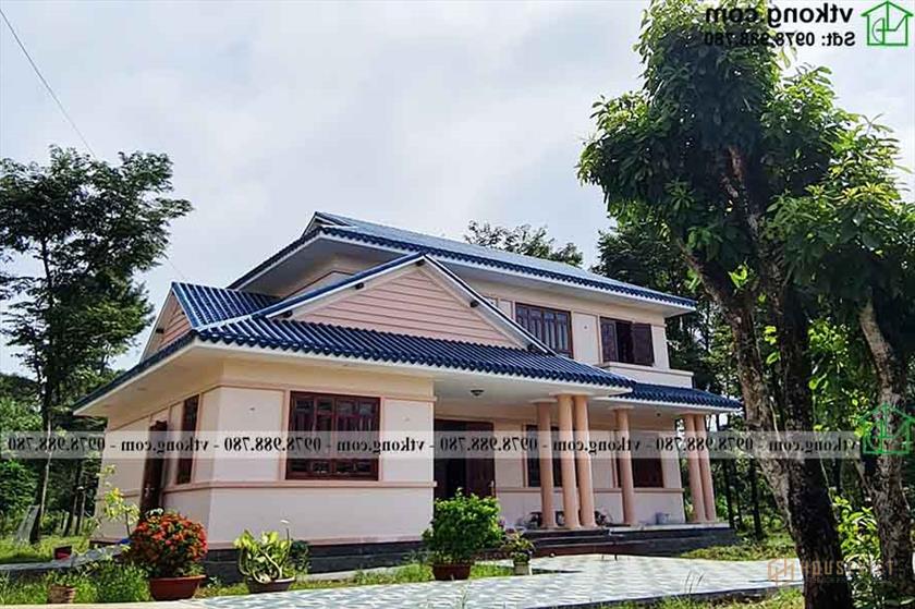 Mẫu biệt thự 2 tầng kiểu Nhật 16x10m gây bão ở Long An Bt2t77
