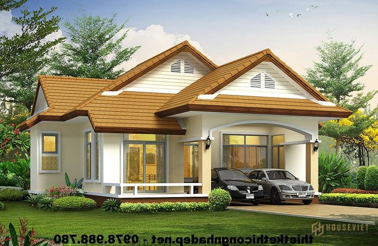 Mẫu biệt thự vườn 400 triệu NDBT1T9