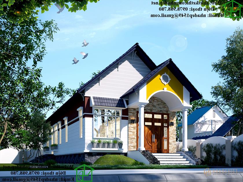 Phối hợp màu ấn tượng của công trình