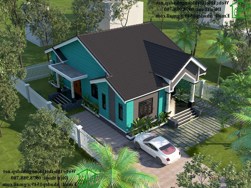 Thi công trọn gói biệt thự vườn 1 tầng