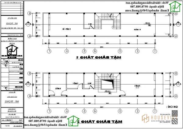 Tầng 1, tầng 2 nhà phố tân cổ điển NDNP3T15