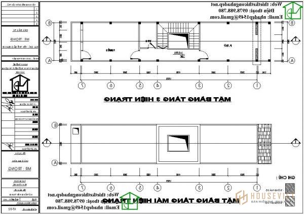 Mẫu thiết kế nhà phố tân cổ điển NDNP3T15