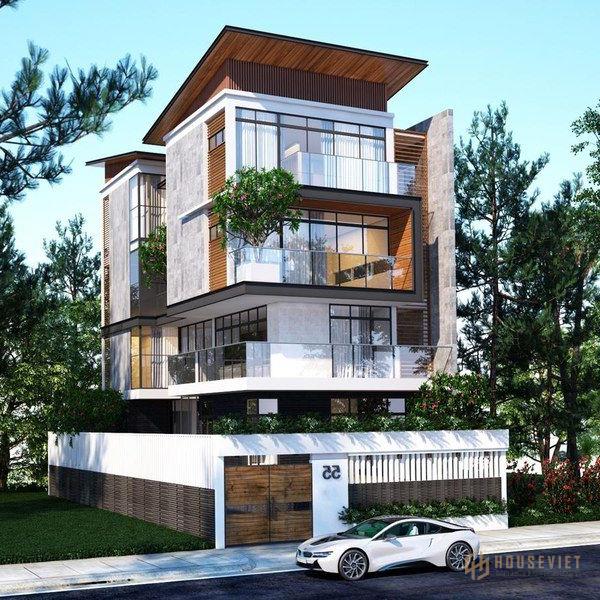 Điểm lại 20 mẫu biệt thự 4 tầng đẹp thiết kế hiện đại