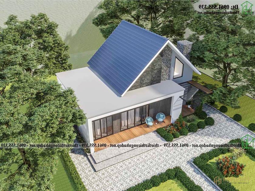 Mẫu Nhà Cấp 4 Phong Cách Châu Âu 12x8m Tại Hà Nội Ndnc4200