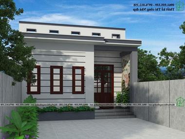 Mẫu nhà cấp 4 mái tôn 6x18m với những phương án ấn tượng NDNC4181