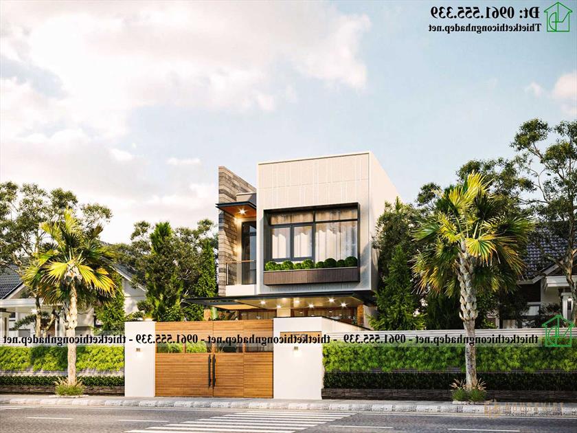 Mẫu thiết kế nhà ống 2 tầng đẹp NDNP2T36