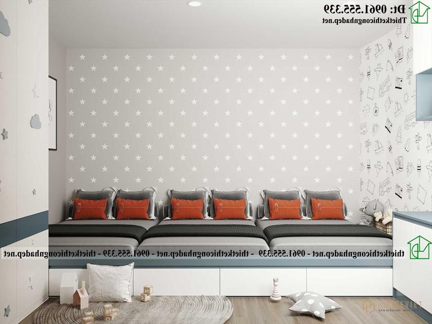 Thiết kế nội thất phòng ngủ con trai - Nội thất phòng ngủ đẹp NDNP4T20