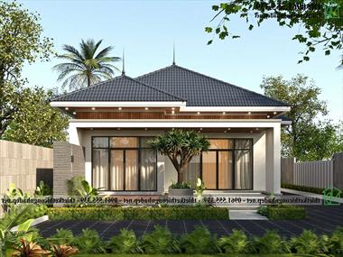 Mẫu nhà cấp 4 3 phòng ngủ 9x14m tại Nam Định NDNC4191