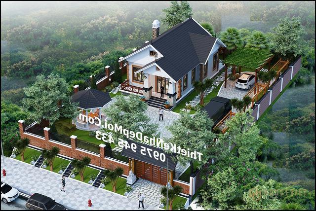 11 mẫu nhà vườn mini đẹp kiểu biệt thự cấp 4 dưỡng già 2022