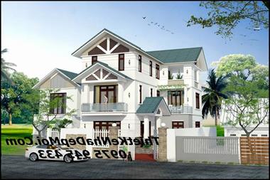 Cần bản vẽ thiết kế nhà 3 tầng mái thái 85m2 hình chữ L đơn giản xem tại bài viết này