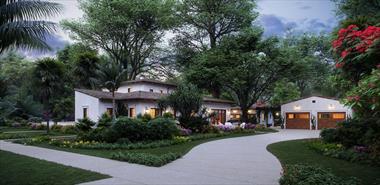 Hình ảnh thiết kế biệt thự vườn đẹp phong cách Địa Trung Hải