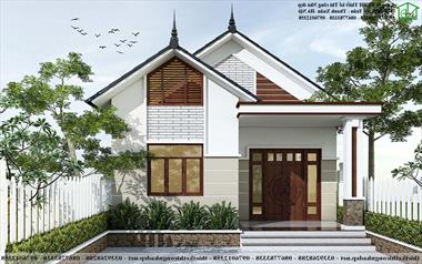 Thiết kế mẫu nhà cấp 4 8x11m 2 phòng ngủ tại Hà Nội NDNC4146