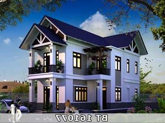 Mẫu nhà 7x16m 2 tầng BT161077