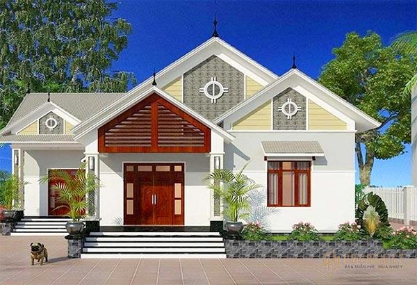 Mẫu nhà cấp 4 mái thái 3 gian hiện đại, tinh tế đến từng chi tiết