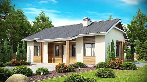 Màu mái hài hòa với màu sơn ngoại thất