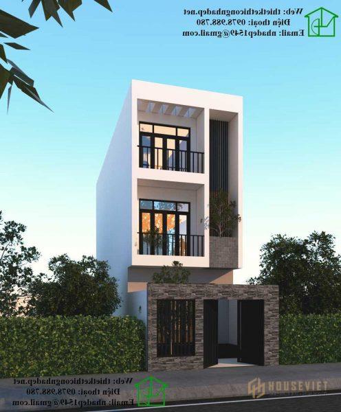 Mẫu nhà phố 3 tầng 5x16m 3