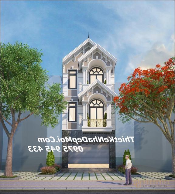 Nhà phố 3 tầng mái thái