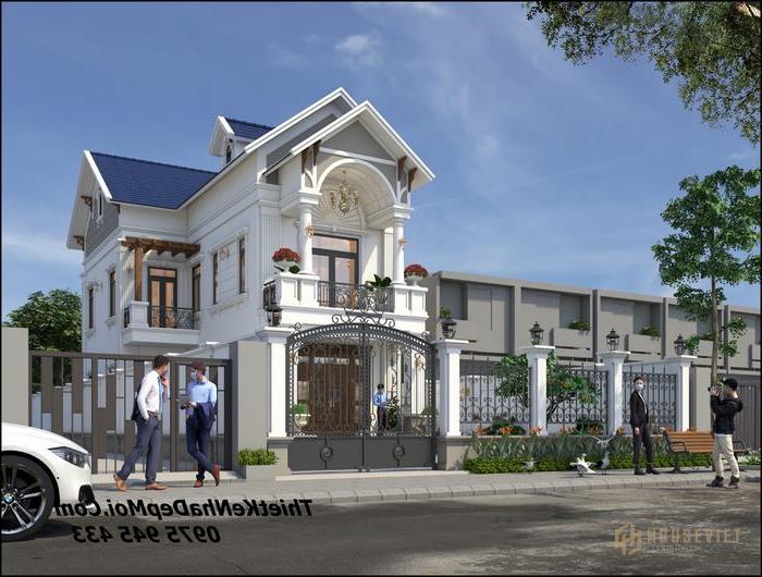 Biệt thự hình chữ L 1 trệt 1 lầu 4 phòng ngủ