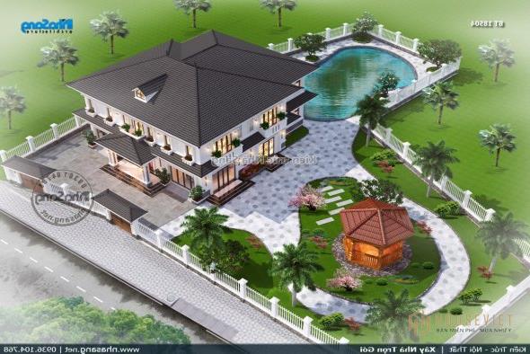 20+ Mẫu nhà vườn 2 tầng đẹp ở nông thôn mới nhất 2020