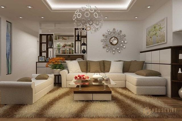 Phòng khách đẹp nhà cấp 4