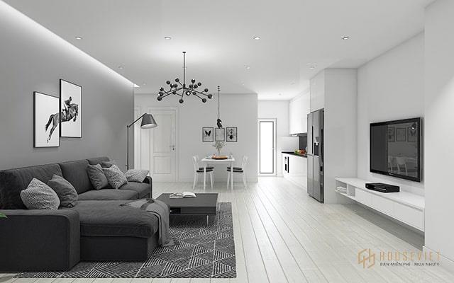 phòng khách tầng 4 đẹp