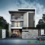 Mẫu thiết kế nhà phố đẹp có gara để xe