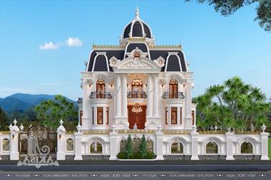 Mẫu lâu đài Pháp 3,5 tầng tân cổ điển siêu ấn tượng (TGĐ: Anh Sơn - Nghệ An) BT32391
