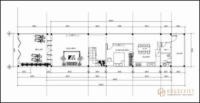 Mẫu nhà 2 tầng 5x16m