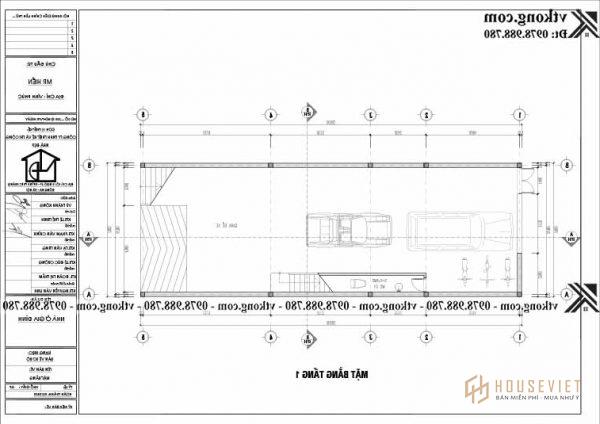 Mẫu nhà ống 3 tầng mặt tiền 7m tại Vĩnh Phúc np3t50