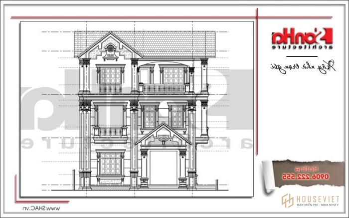 Mặt tiền biệt thự cổ điển tại Quảng Ninh sh btp 0111