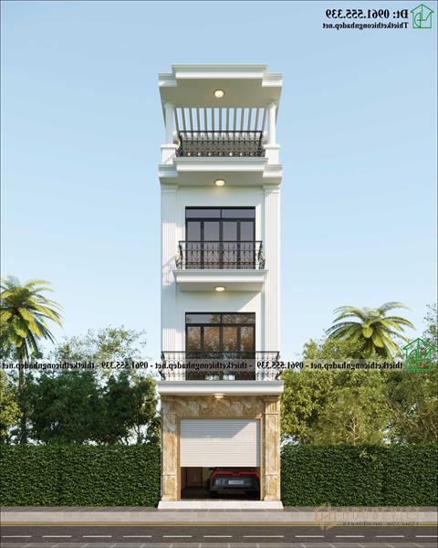 Nhà phố tân cổ điển 4 tầng 4x13m tại thủ đô Hà Nội NDNP4T22