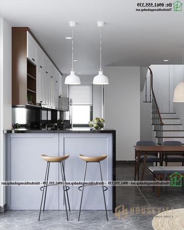 Thiết kế quầy bar nhà phố đẹp NDNP4T23