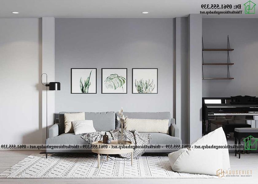 Bộ bàn ghế sofa văng tại tầng 2 NDNP4T23