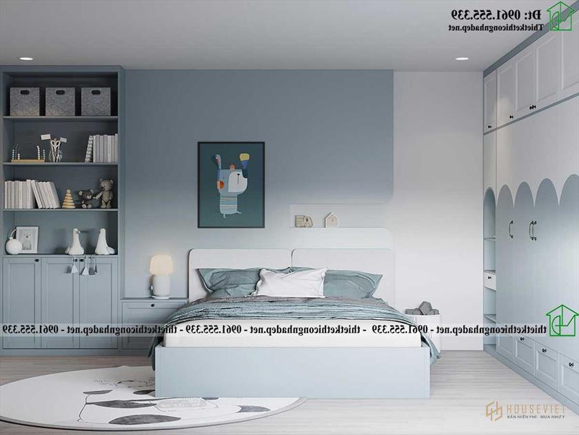 Thiết kế nội thất phòng ngủ phong cách hiện đại NDNP4T23