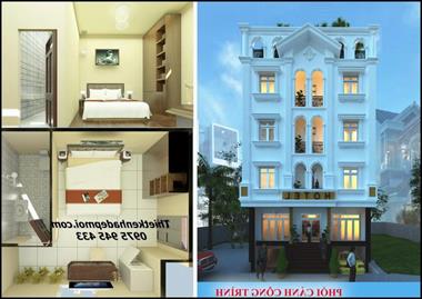 Thiết kế khách sạn 6 tầng giá rẻ theo tiêu chuẩn 2 sao bình dân