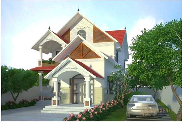 Mẫu thiết kế nhà 2 tầng 8x15m