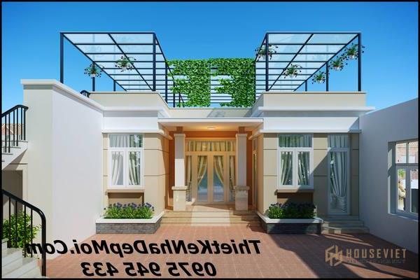 Mẫu nhà mái bằng đẹp nhất 2018