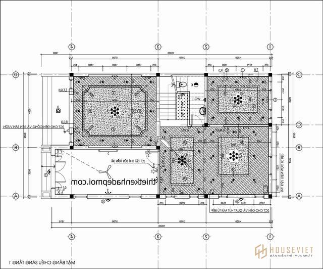 thiet ke biet thu 2 tang 8x13 ket cau dien