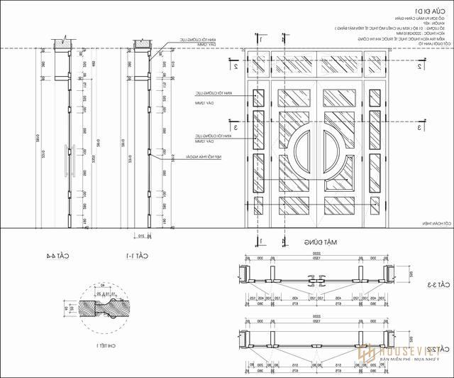 mau nha biet thu 2 tang 100m2 - cua 0124