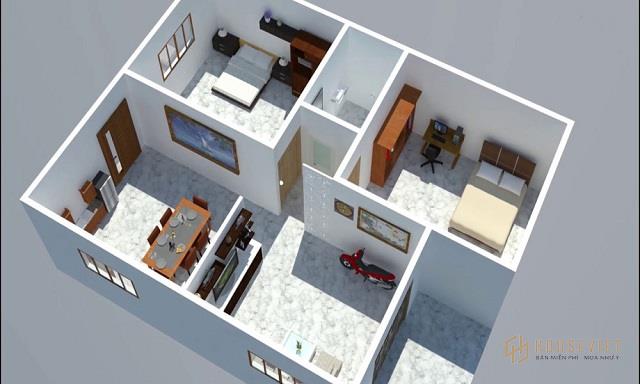 Bản vẽ cấp 4 2. nhà ở