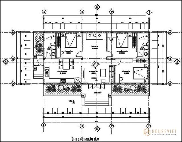 Bản vẽ cấp 4 8. nhà ở