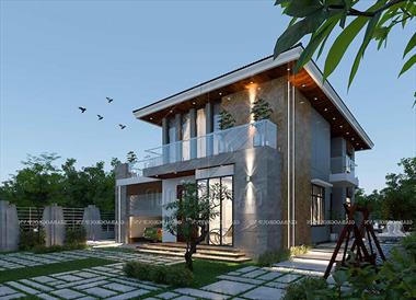 Mẫu biệt thự vườn 2 tầng đẹp và hiện đại tại Nhơn Trạch, Đồng Nai