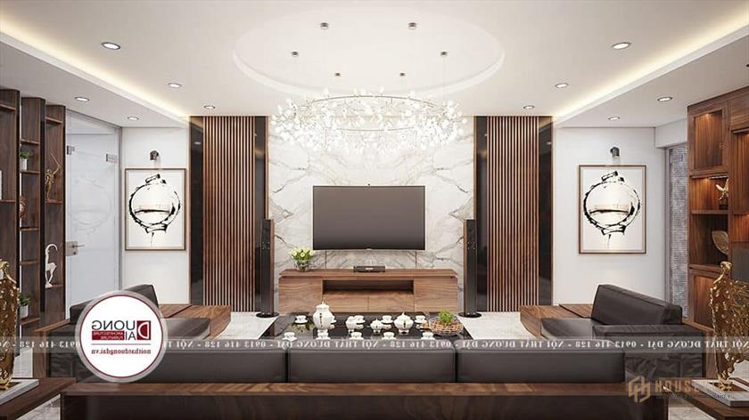 Sự kết hợp giữa màu sơn sáng và màu gỗ càng làm nổi bật hơn rất nhiều Biệt Thự 2 Tầng Hiện Đại Diện Tích 70m2 Mẫu Hot 2020