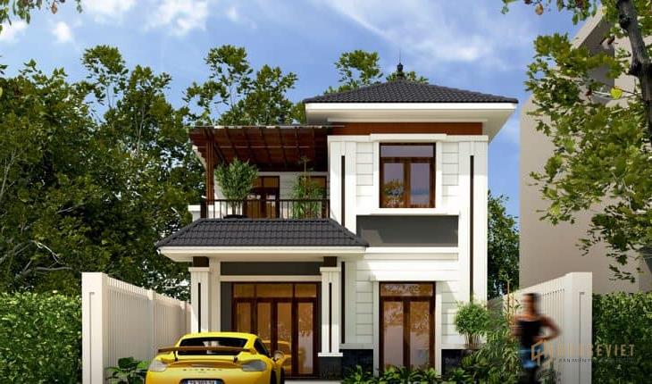 Biệt thự 2 tầng đẹp mặt tiền 7m có gara ô tô Biệt thự 2 tầng đẹp mặt tiền 7m có gara ô tô