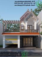 Phối cảnh nhà phố 2 tầng hiện đại tại Bình Dương NDNP2T14